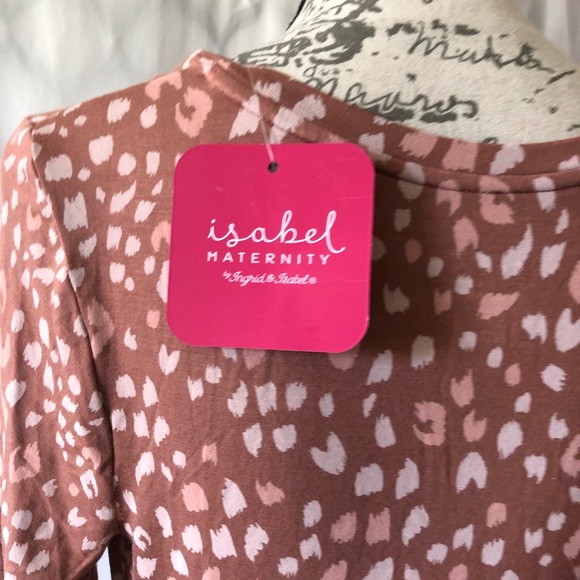 Isabel Maternity Women’s Dress Small Pink/Cream - Picture 7 of 8